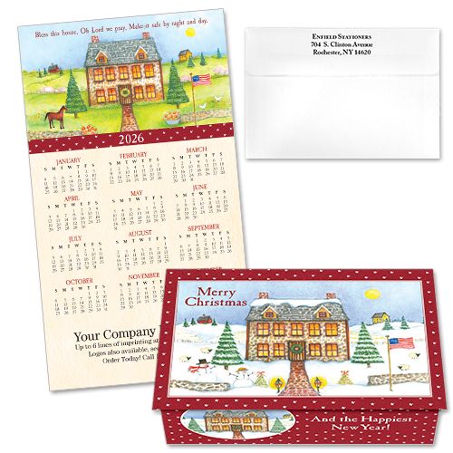 124275 Bless This House 6 Calendar Card