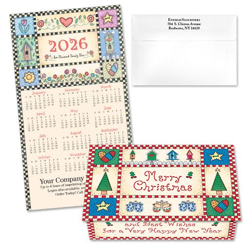 124252 Country Christmas Calendar Card