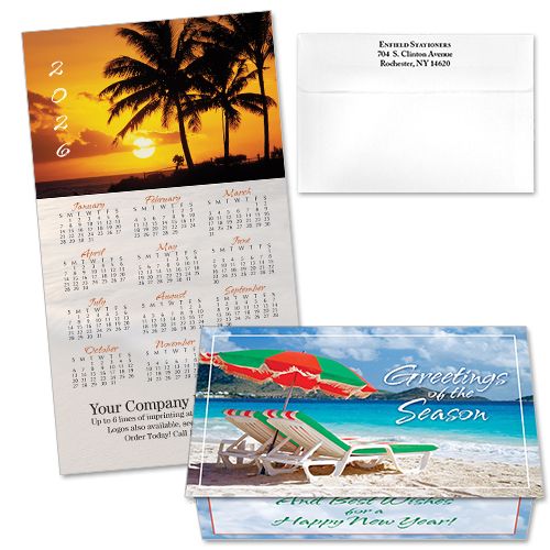 124269 Tropical 3 Calendar Card