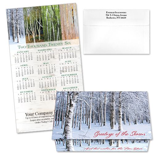 124285 Four Seasons 4 Calendar Card