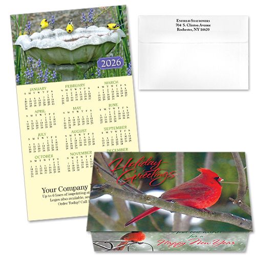 124303 Songbirds Calendar Card