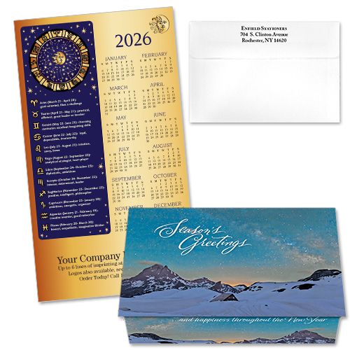 124326 Zodiac Calendar Card