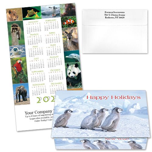 124315 Animal Collection 4 Calendar Card