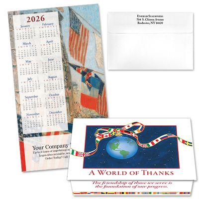 124331 A World Of Thanks Calendar Card 124331 A World Of Thanks Calendar Card
