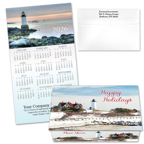 124350 Lighthouse 6 Calendar Card