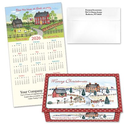 124336 Bless This House 9 Calendar Card