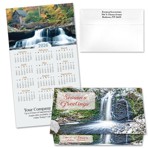 124337 Waterfall 6 Calendar Card