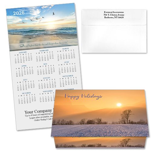 124358 Inspirational Sunrise Calendar Card