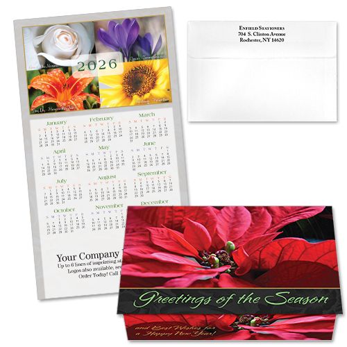 124364 Floral Calendar Card