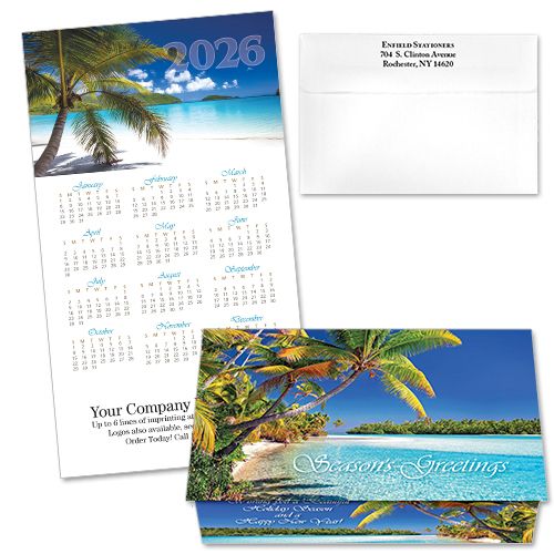 124412 Tropical Lagoon Calendar Card