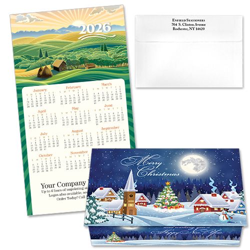 124391 Snowy Moon Calendar Card