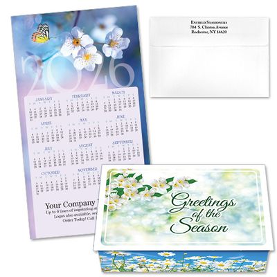 124394 Cherry Blossom Calendar Card