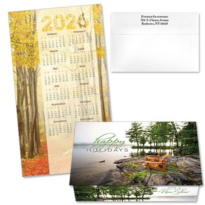 124402 Adirondack Chair Calendar Card