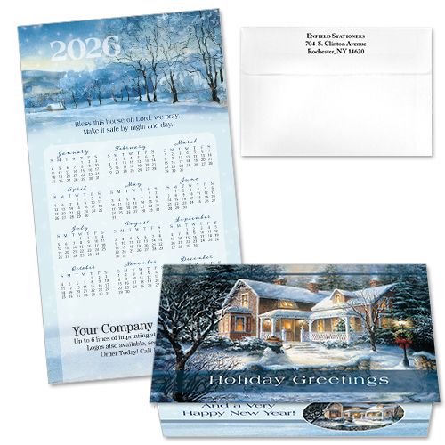 124415 Bless This House 16 Calendar Card