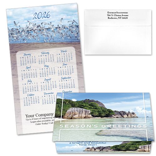 124423 Seychelles Calendar Card