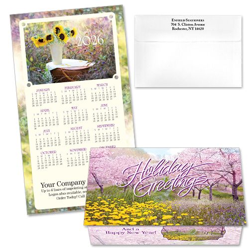 124414 Orchard In Bloom Calendar Card