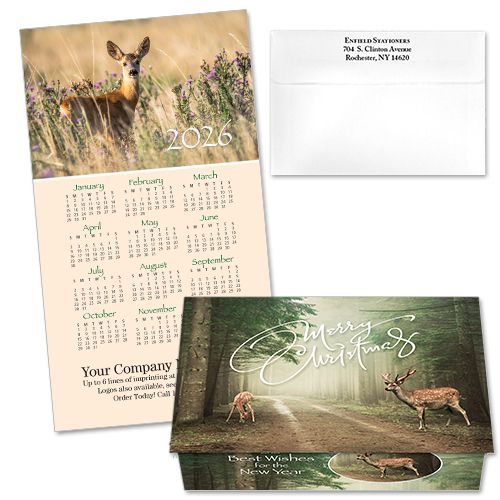 124434 Deer 4 Calendar Card