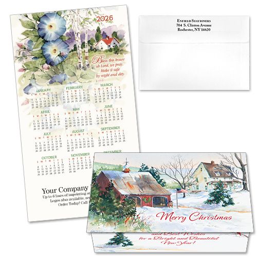 124459 Bless This House 19 Calendar Card