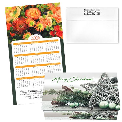 124478 Floral Calendar Card