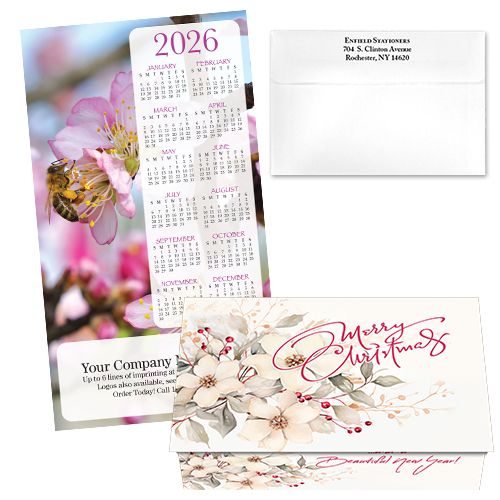124479 Floral Calendar Card