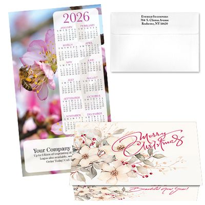 124479 Floral Calendar Card