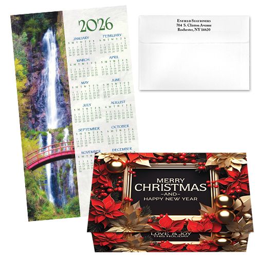 124483 Waterfall Calendar Card