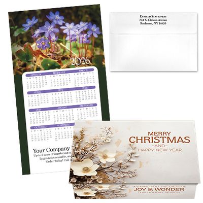 124486 Floral Calendar Card