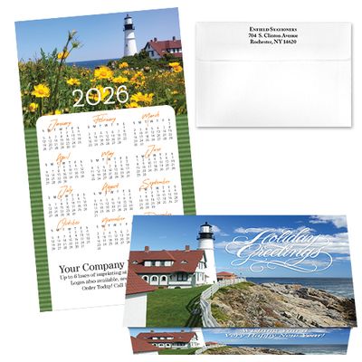 124487 Lighthouse Calendar Card