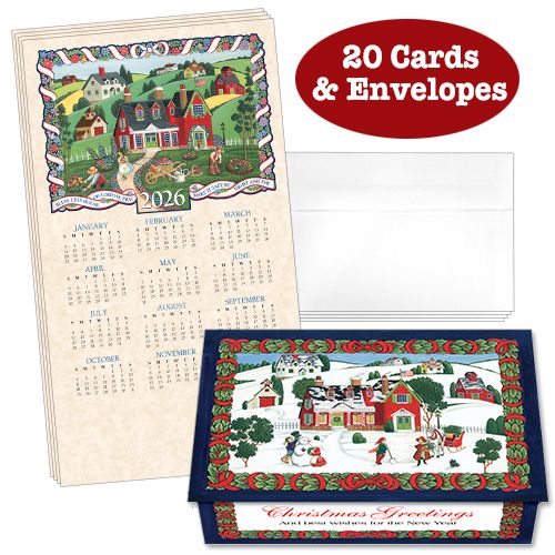Bless This House 3 Calendar Cards (Pack of 20)