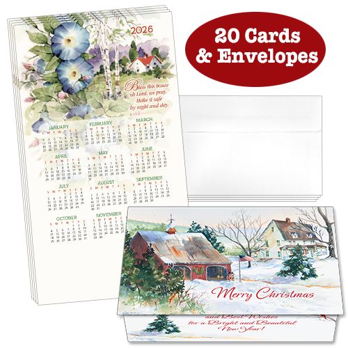 Bless This House 19 Calendar Card (Pack of 20)