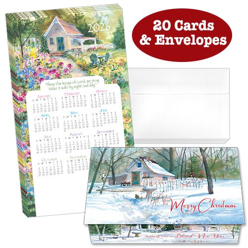 Bless This House 20 Calendar Card (Pack of 20)
