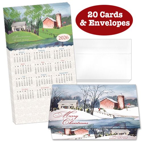 Bless This House 11 Calendar Cards (Pack of 20)