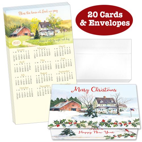 Bless This House 10 Calendar Cards (Pack of 20)