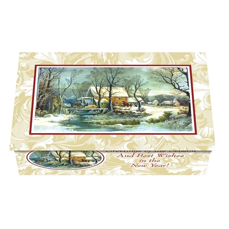 124204 Currier &amp; Ives 1 Calendar Card