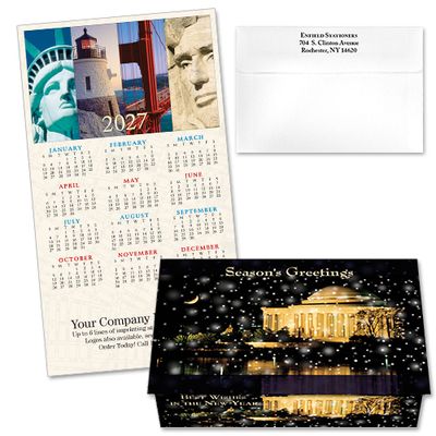 124210 America's Treasures Calendar Card