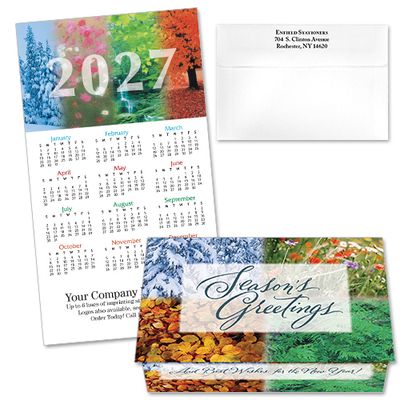 124206 Floral Four Seasons 1 Calendar Card