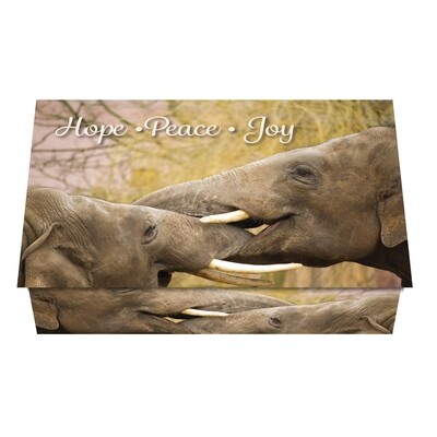 124370 Elephants Calendar Card