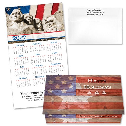 124366 Patriotic 3 Calendar Card