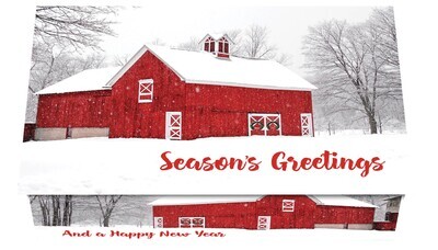 124361 Barn Calendar Card