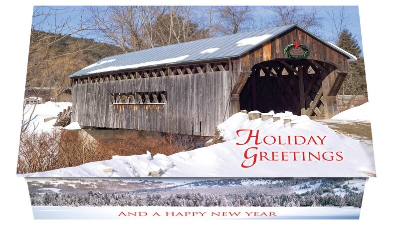 124359 Covered Bridge Calendar Card