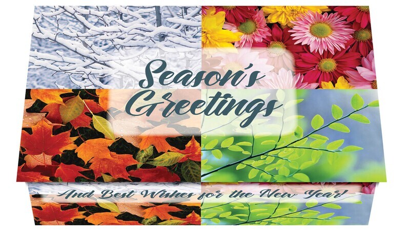 124353 Floral Four Seasons 5 Calendar Card