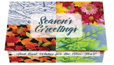 124353 Floral Four Seasons 5 Calendar Card