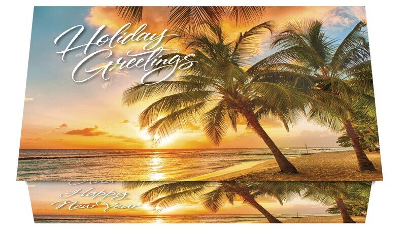 124319 Tropical 6 Calendar Card