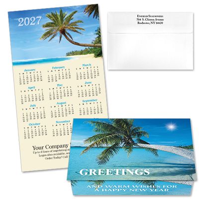 124215 Tropical 1 Calendar Card