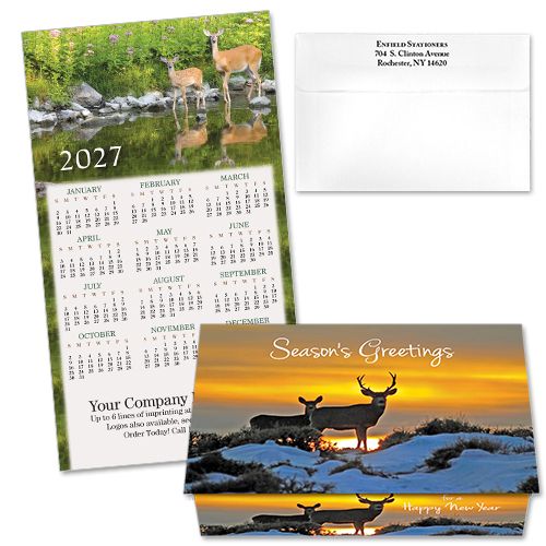 124327 Deer 3 Calendar Card
