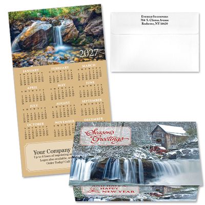 124324 Waterfall 5 Calendar Card