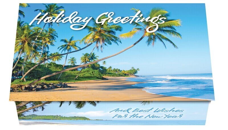 124346 Tropical 7 Calendar Card