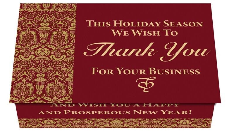 124309 Business Thanks (Red) Calendar Card