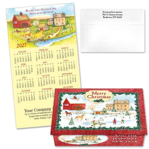 124292 Bless This House 7 Calendar Card