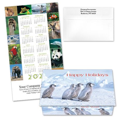 124315 Animal Collection 4 Calendar Card